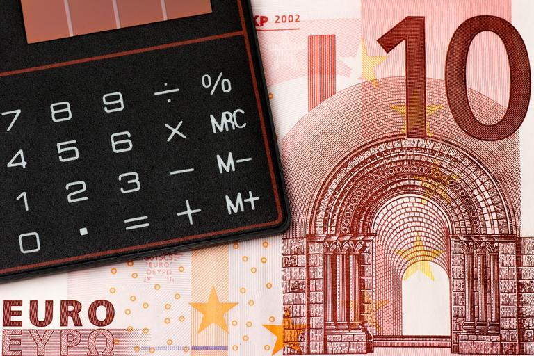eurovka 10 a na ní je kalkulačka